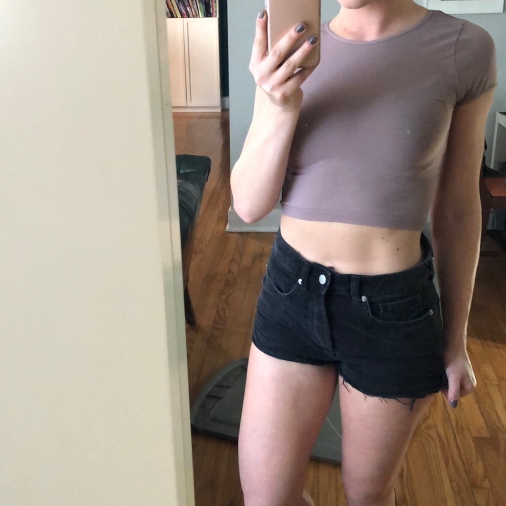 Stretch crop top